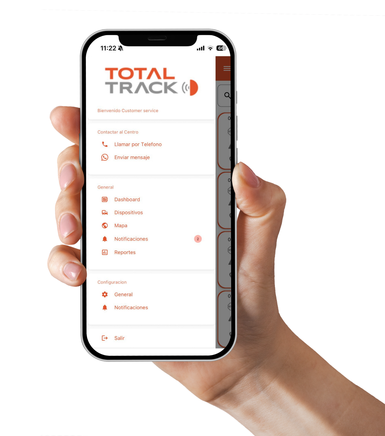 mano cel totaltrack